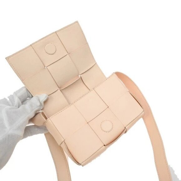 BOTTEGA VENETA Logo Mini Candy Cassette Shoulder Bag Leather Pink - Picture 16 of 16